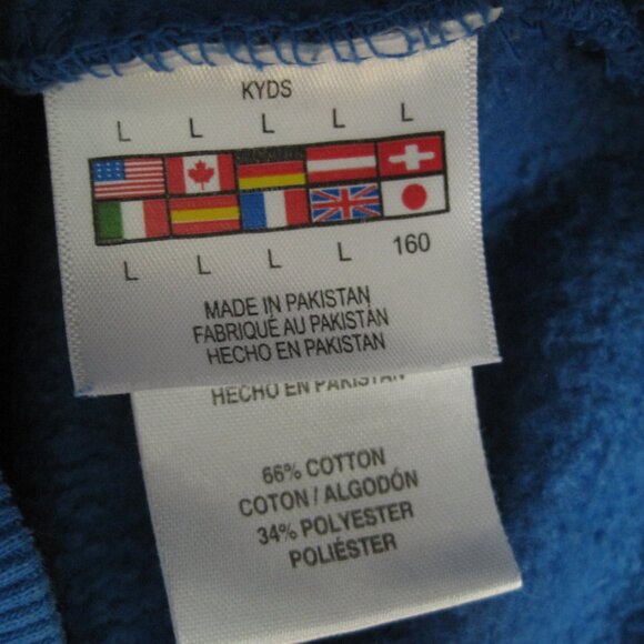 Spyder Boys Royal Blue Hoodie Size L 14-16 Kangaroo Pockets Sweatshirt - Picture 4 of 10